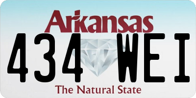 AR license plate 434WEI