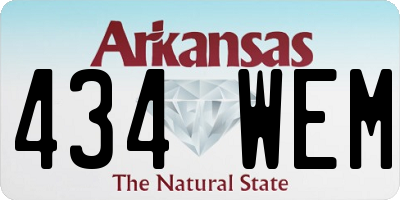 AR license plate 434WEM