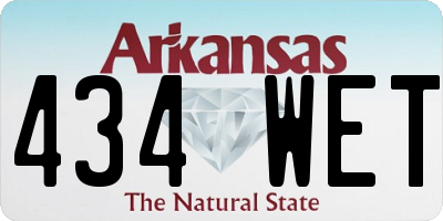 AR license plate 434WET