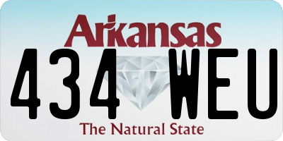 AR license plate 434WEU