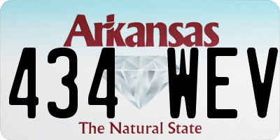 AR license plate 434WEV