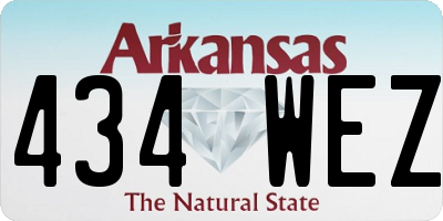 AR license plate 434WEZ