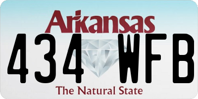 AR license plate 434WFB