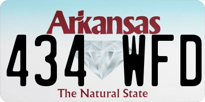 AR license plate 434WFD