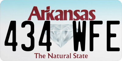 AR license plate 434WFE