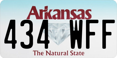 AR license plate 434WFF