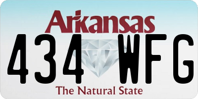 AR license plate 434WFG