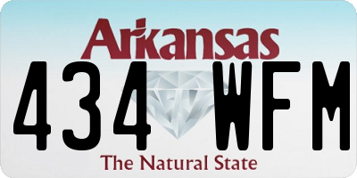 AR license plate 434WFM