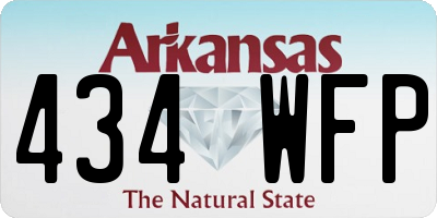 AR license plate 434WFP