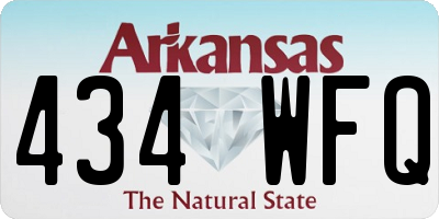 AR license plate 434WFQ