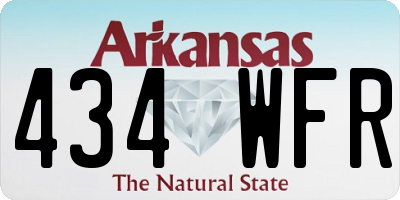 AR license plate 434WFR
