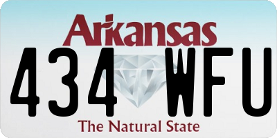 AR license plate 434WFU