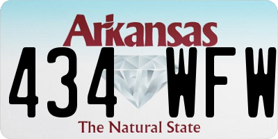AR license plate 434WFW