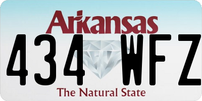 AR license plate 434WFZ