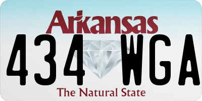 AR license plate 434WGA
