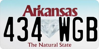 AR license plate 434WGB