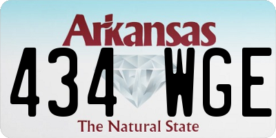 AR license plate 434WGE