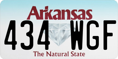 AR license plate 434WGF
