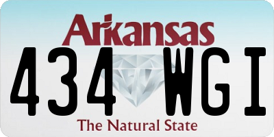 AR license plate 434WGI