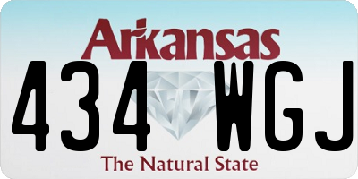 AR license plate 434WGJ