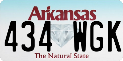 AR license plate 434WGK