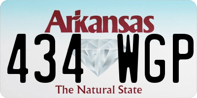 AR license plate 434WGP
