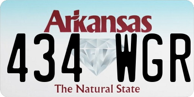 AR license plate 434WGR