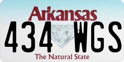 AR license plate 434WGS