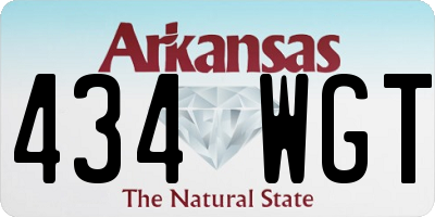 AR license plate 434WGT