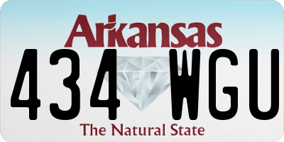 AR license plate 434WGU