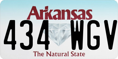AR license plate 434WGV