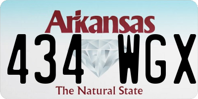 AR license plate 434WGX