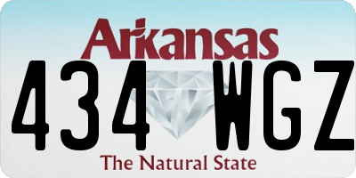 AR license plate 434WGZ