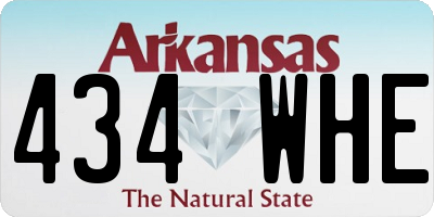 AR license plate 434WHE
