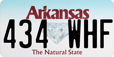 AR license plate 434WHF