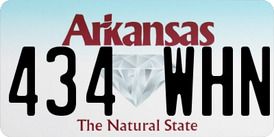 AR license plate 434WHN