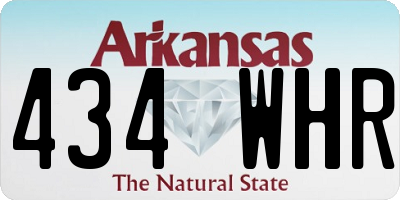 AR license plate 434WHR