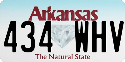 AR license plate 434WHV