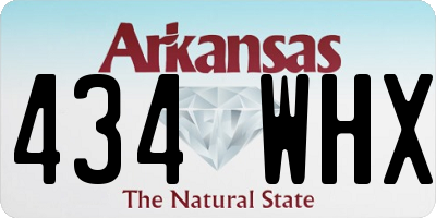 AR license plate 434WHX