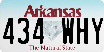 AR license plate 434WHY