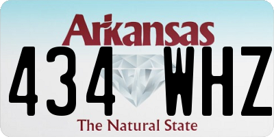 AR license plate 434WHZ