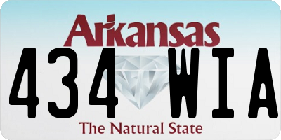 AR license plate 434WIA
