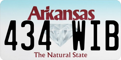 AR license plate 434WIB