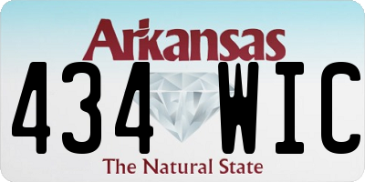 AR license plate 434WIC