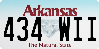 AR license plate 434WII