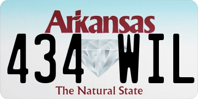 AR license plate 434WIL