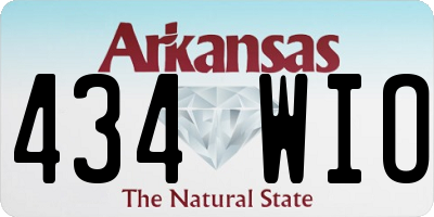 AR license plate 434WIO