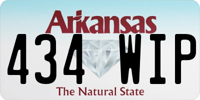 AR license plate 434WIP