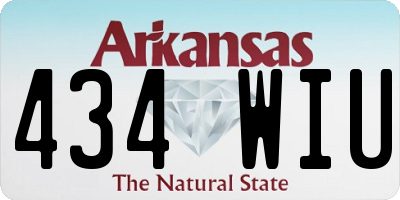 AR license plate 434WIU