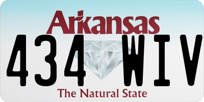 AR license plate 434WIV